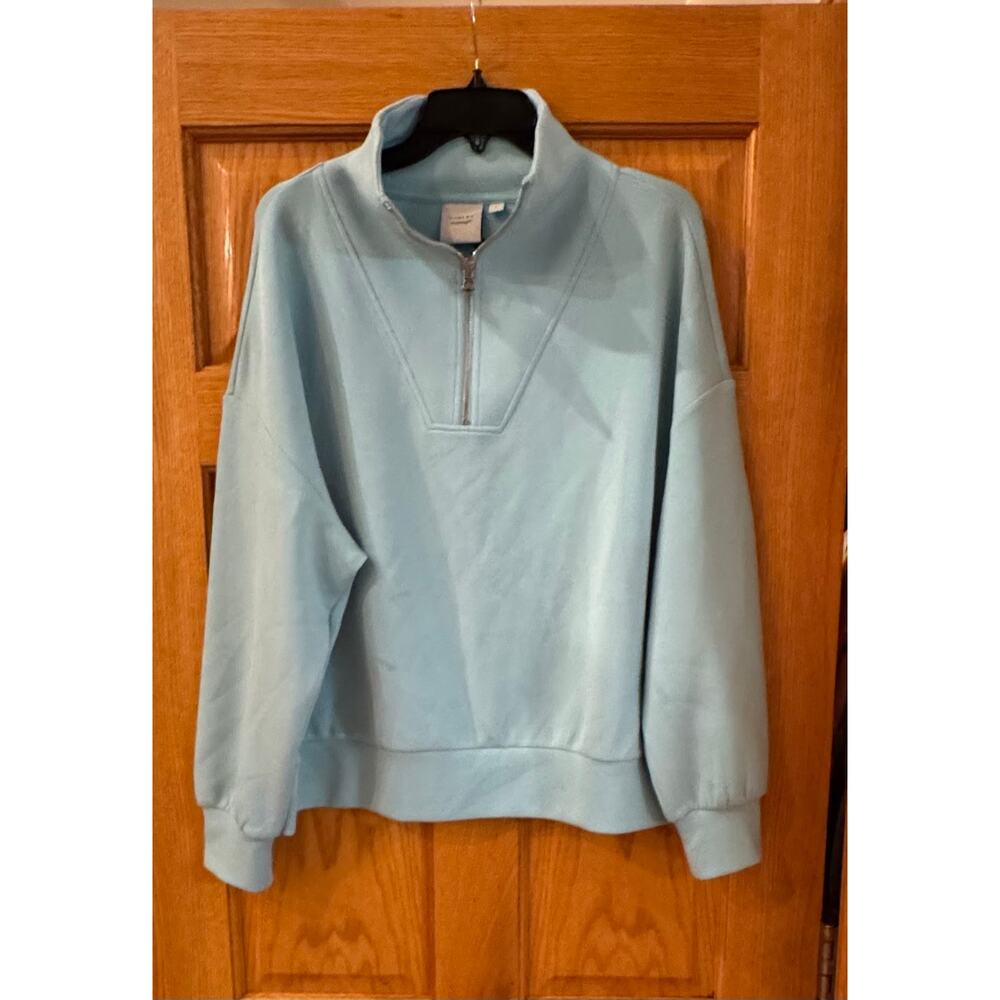 Varley Women's Hawley Half-Zip Pullover Sky Blue Size L - Picture 3 of 7